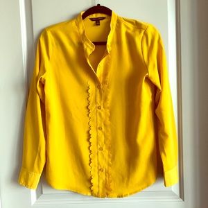 Banana Republic Long Sleeve Gold Blouse